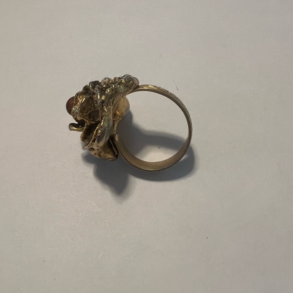 Vintage adjustable flower ring - Picture 6 of 7